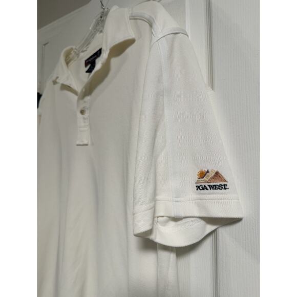 Tommy Bahama Ivory Comfort PGA West Cotton Golf Polo Shirt Men's Large - Picture 4 of 6